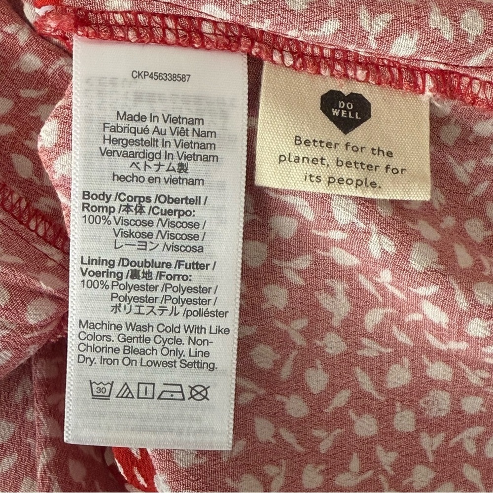Madewell Kinston Wrap Top in Park Picnic. - Picture 11 of 11